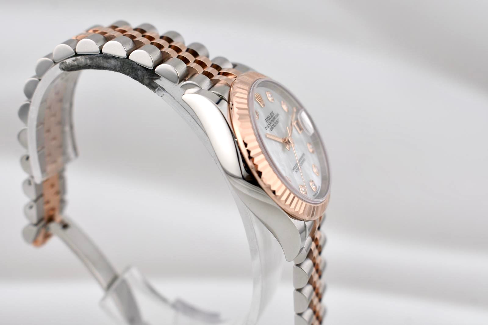 Rolex Datejust 31 Two Tone Everose Gold Mother of Pearl Diamond Dial 278271 2025