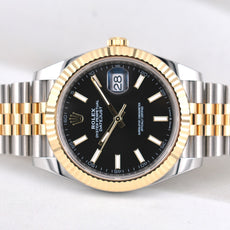 Rolex Datejust 41 Two Tone Black Index Dial 126333 2026