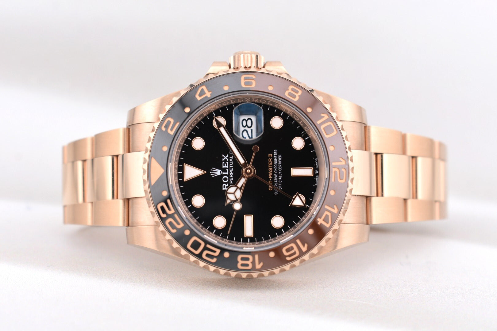 Rolex GMT Master II Rootbeer Rose Gold 126715CHNR 2023