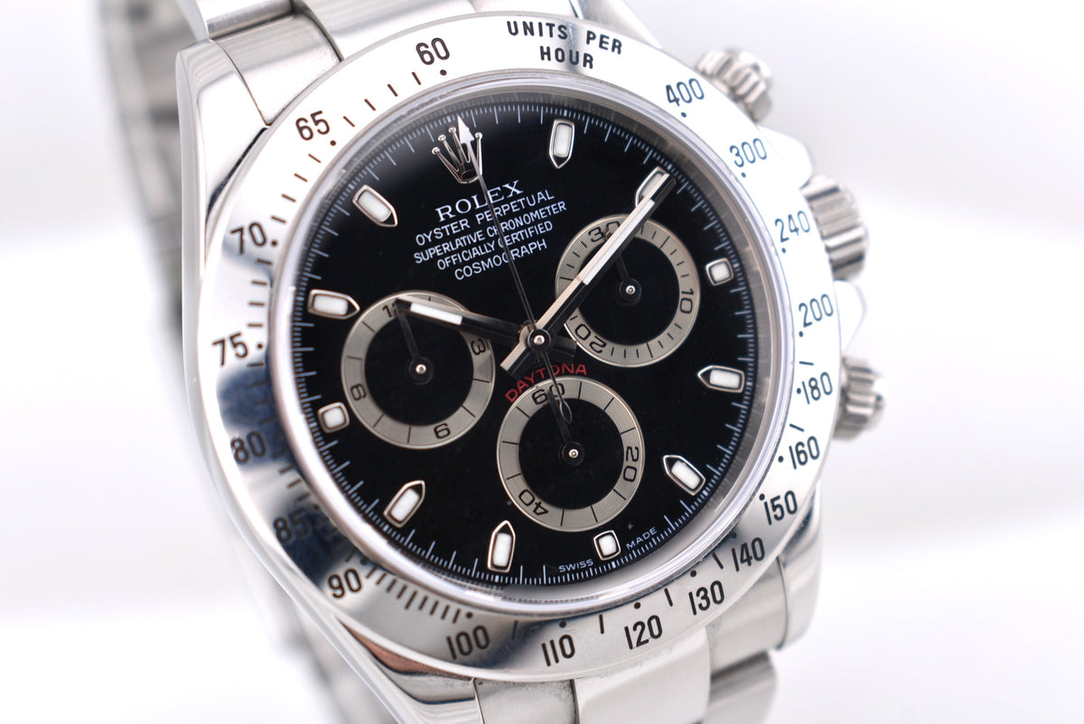 Rolex Cosmograph Daytona Black Dial 116520 2005