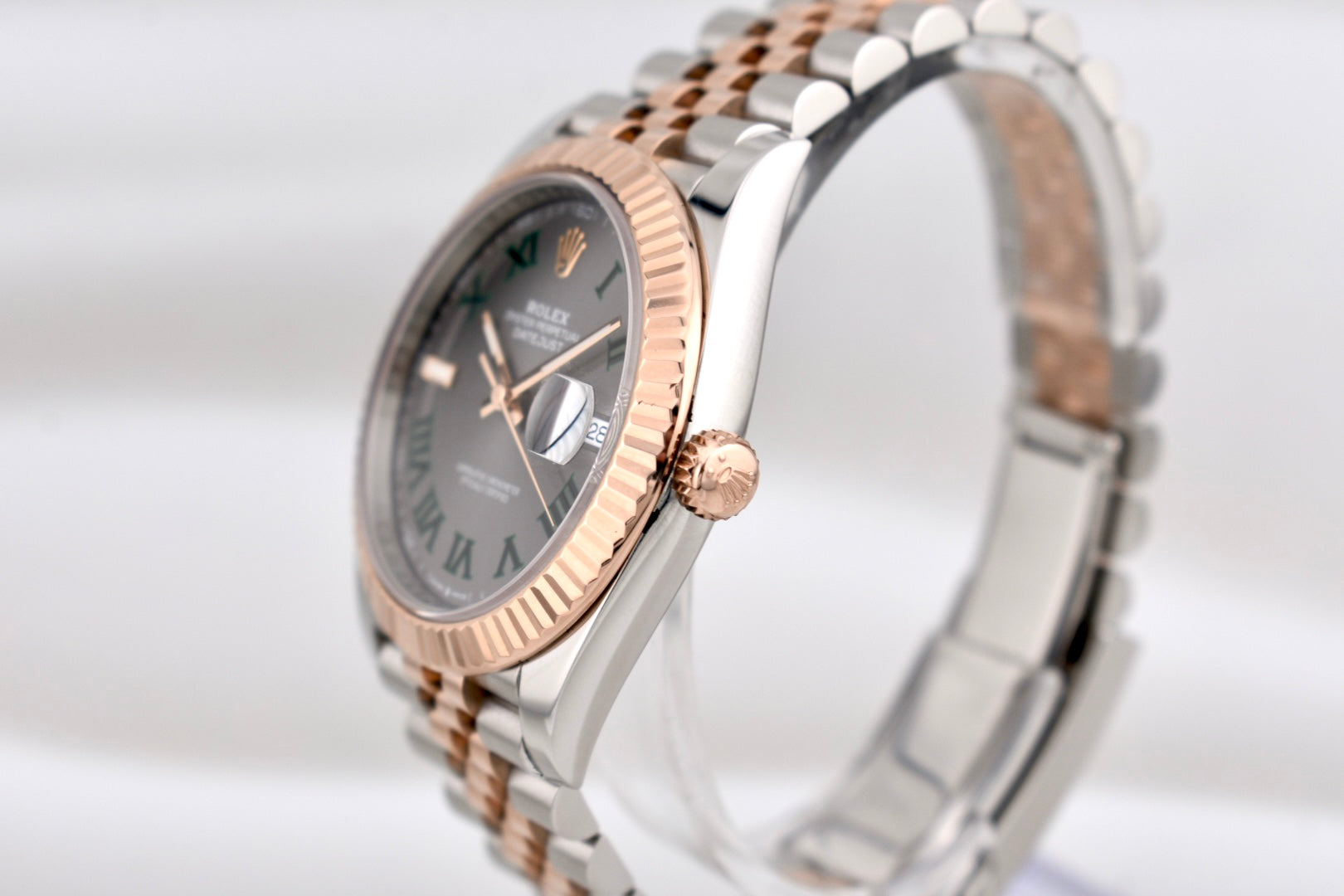 Rolex Datejust 41 Two Tone Everose Gold Wimbledon Dial 126331 2024