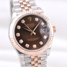 Rolex Datejust 31 Two Tone Chocolate Diamond Dial 278271 2025
