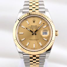 Rolex Datejust 41 Two Tone Champagne Index Dial 126333 2026