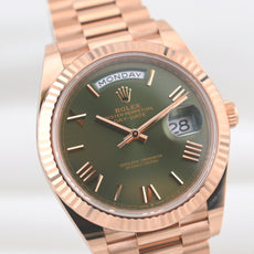 Rolex Day Date 40 Olive Green Rose Gold 228235 2025