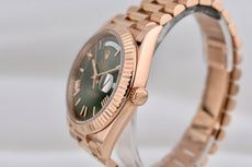 Rolex Day Date 40 Olive Dial Everose Gold 228235 2024