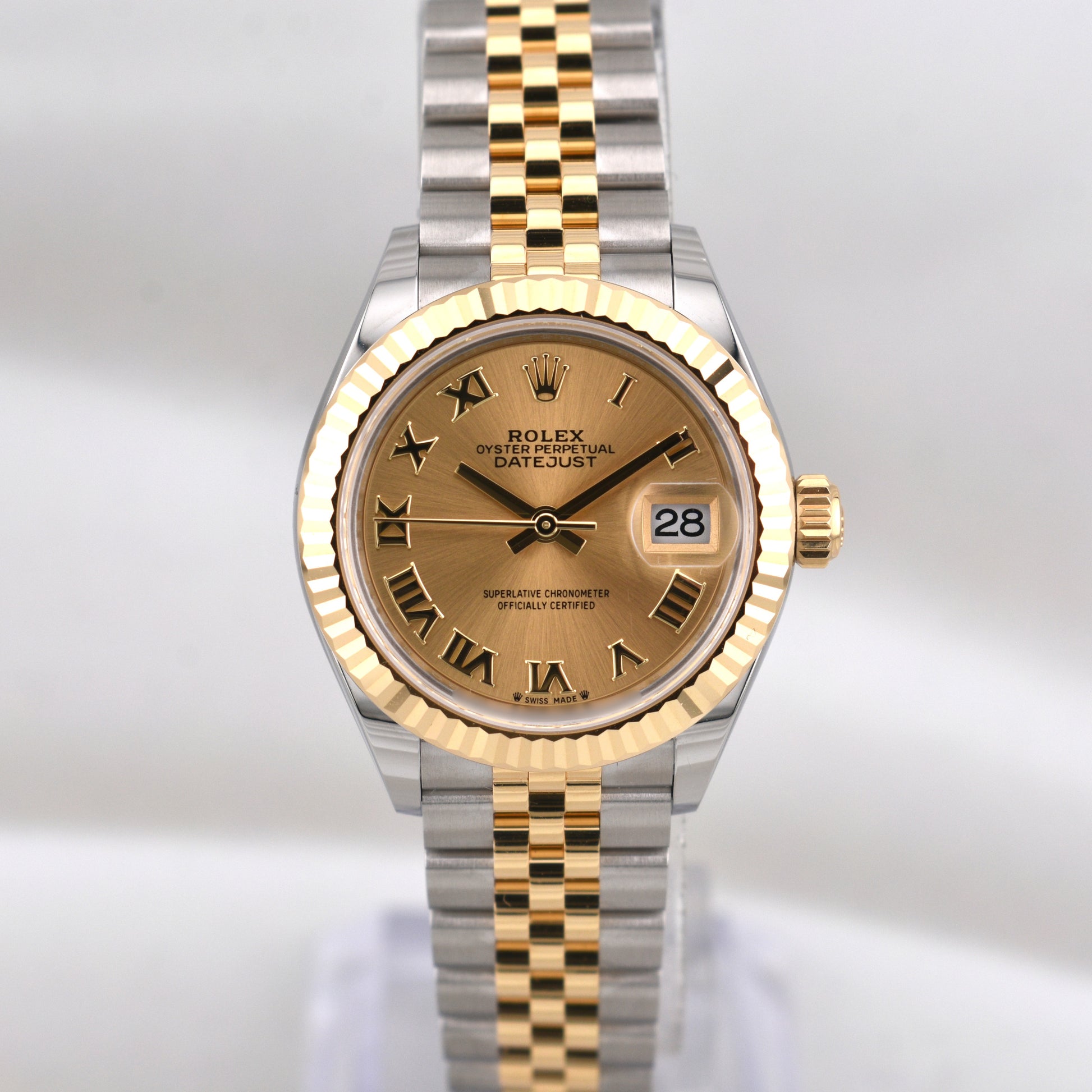 Rolex Lady Datejust 28 Champagne Roman Dial 279173 2026