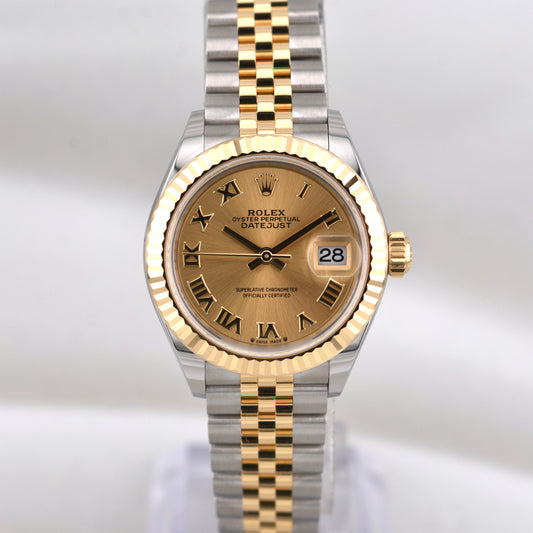 Rolex Lady Datejust 28 Champagne Roman Dial 279173 2026