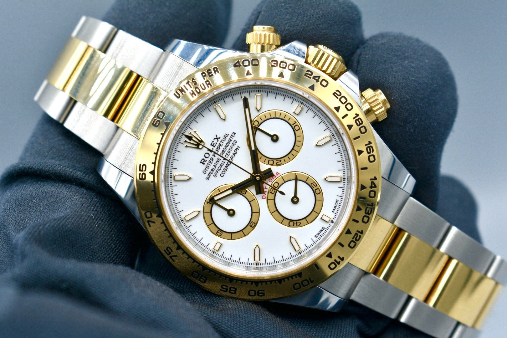 Rolex Cosmograph Daytona Two Tone Yellow Gold White Dial 126503 2024