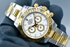 Rolex Cosmograph Daytona Two Tone Yellow Gold White Dial 126503 2024