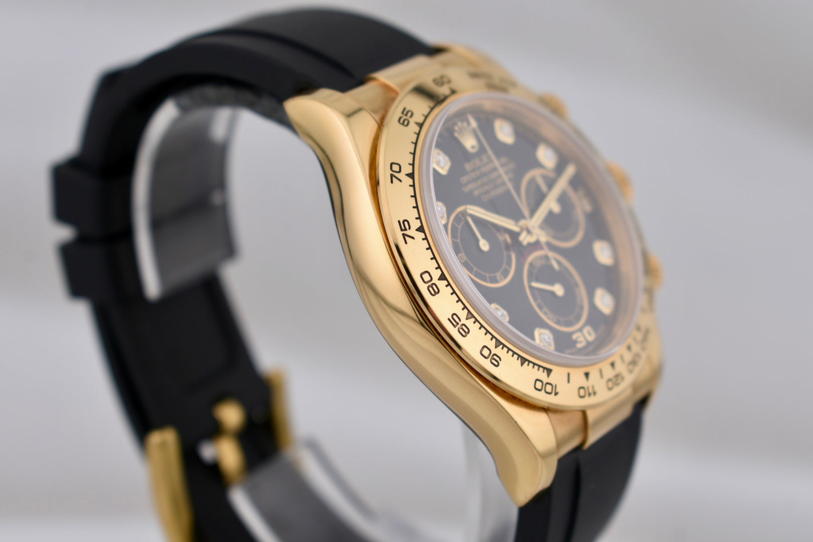 Rolex Cosmograph Daytona Black Diamond Dial Yellow Gold 116518 2001