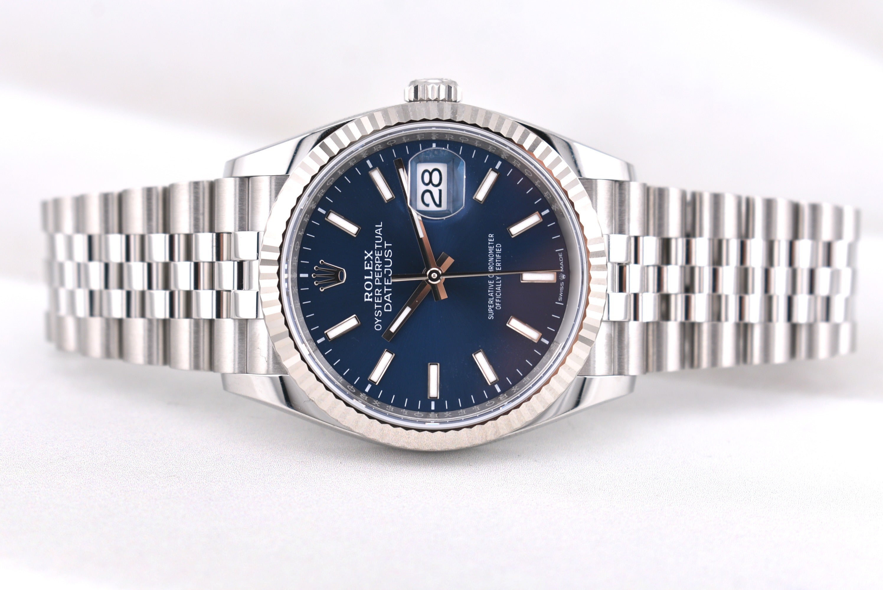 Rolex Datejust 36 Blue Index Dial Jubilee Band 126234 2026