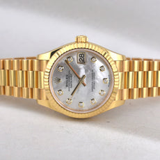 Rolex Datejust 31 Yellow Gold Mother Of Pearl Diamond Dial 278278 2022