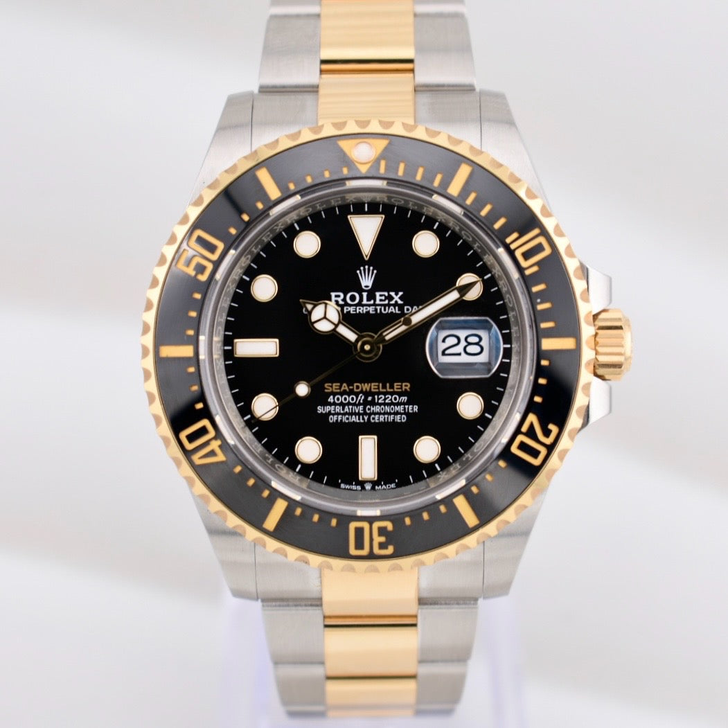 Rolex Sea Dweller Two Tone Yellow Gold Black Dial 126603 2022