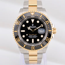 Rolex Sea Dweller Two Tone Yellow Gold Black Dial 126603 2022