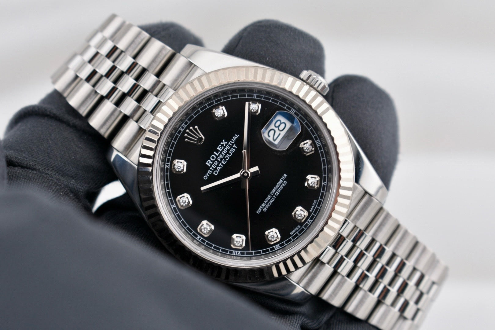 Rolex Datejust 41 Black Diamond Dial 126334 2018