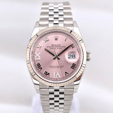 Rolex Datejust 36 Pink Roman Diamond VI and IX Dial 126234 2025