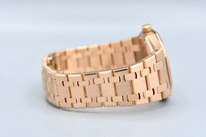 Audemars Piguet Royal Oak Selfwinding Rose Gold Factory Diamond Bezel 15551OR 2017