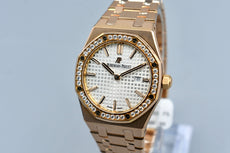 Audemars Piguet Royal Oak Selfwinding Rose Gold Factory Diamond Bezel 15551OR 2017
