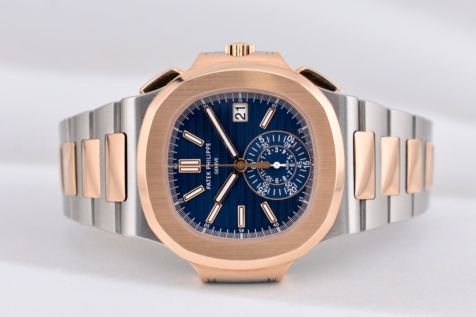 Patek Philippe Nautilus Travel Time Chronograph Blue Dial 5980/1AR-001 2022
