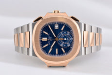 Patek Philippe Nautilus Travel Time Chronograph Blue Dial 5980/1AR-001 2022
