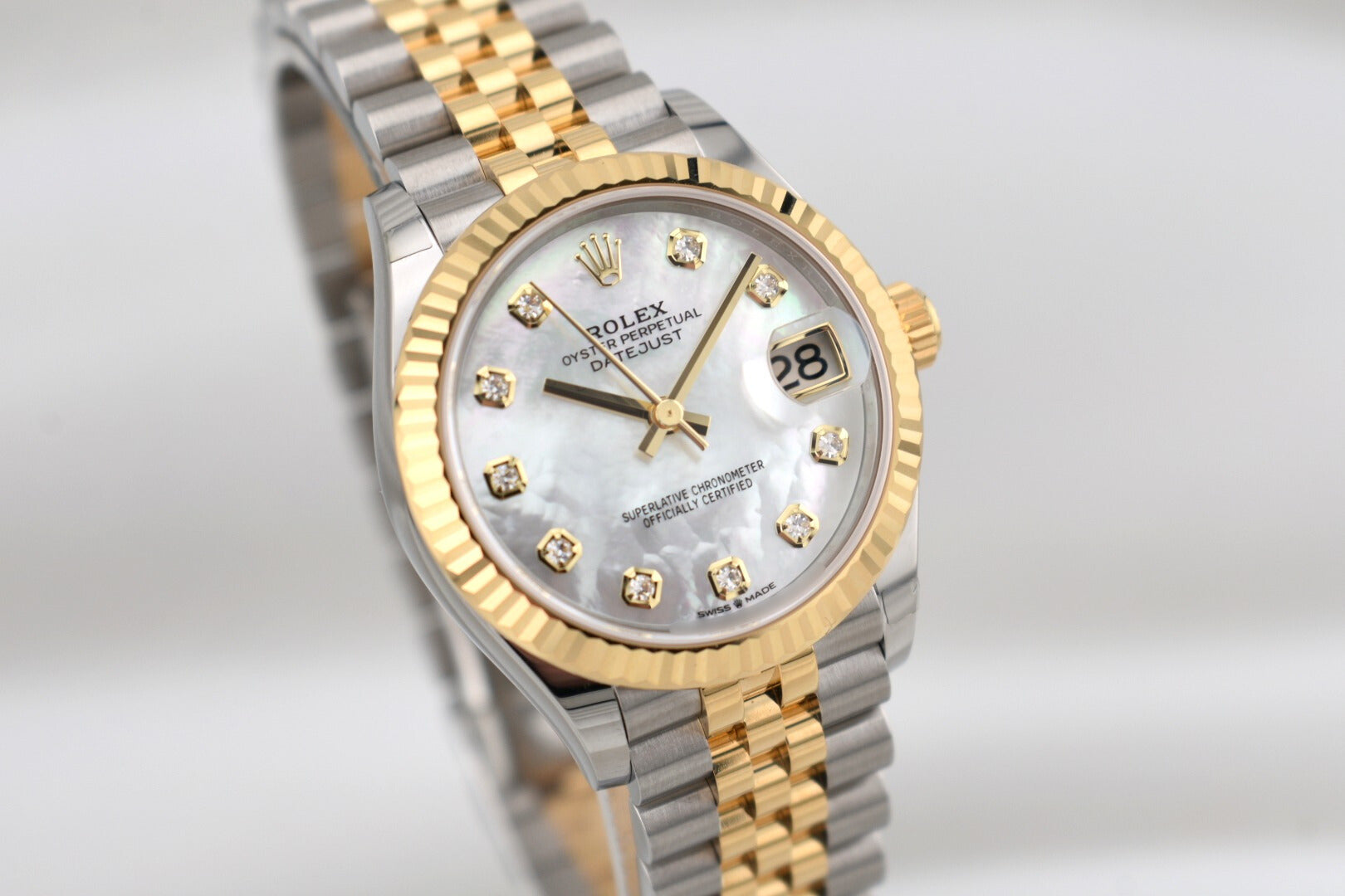Rolex Datejust 31 Two Tone Mother of Pearl Diamond Dial 278273 2025