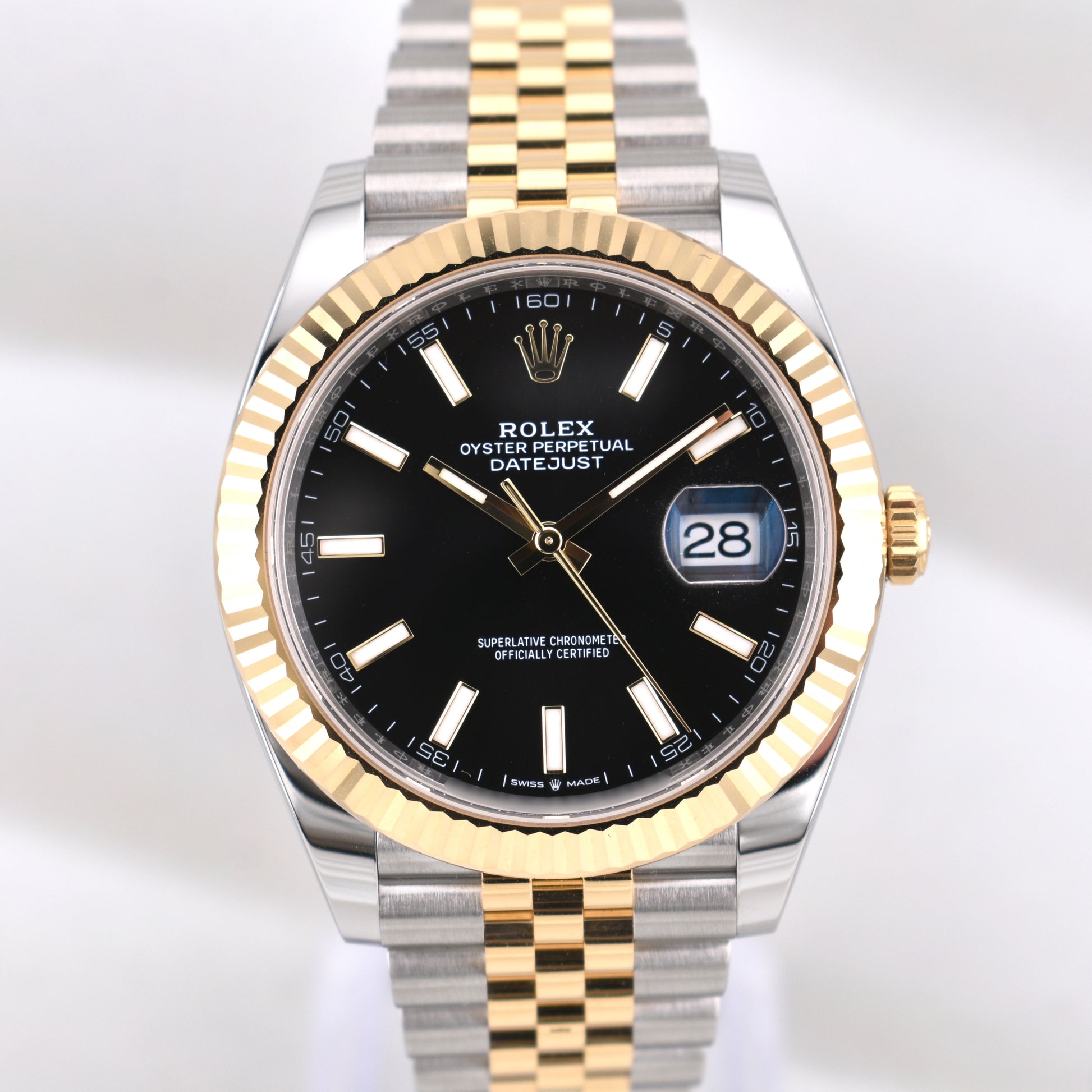 Rolex Datejust 41 Two Tone Black Index Dial 126333 2026