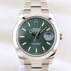 Rolex Datejust 41 Mint Green Dial Oyster Band 126300 2025