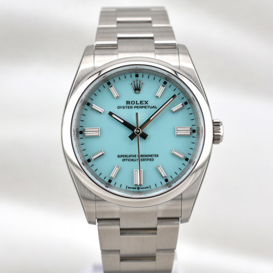 Rolex Oyster Perpetual 36 Tiffany Blue Dial 126000 2025