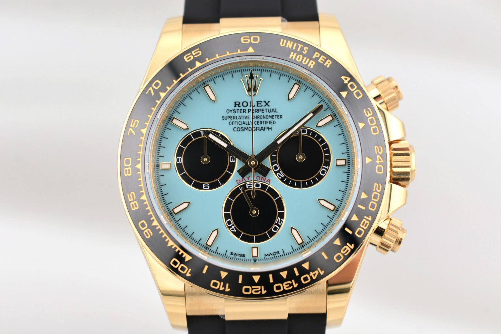 Rolex Daytona Tiffany Blue Yellow Gold Oysterflex 126518LN 2025