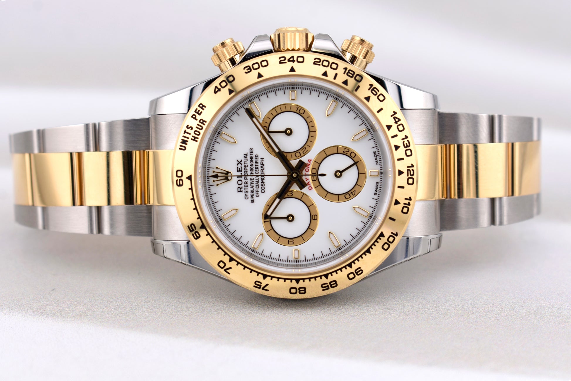 Rolex Cosmograph Daytona Two Tone Yellow Gold White Dial 126503 2026