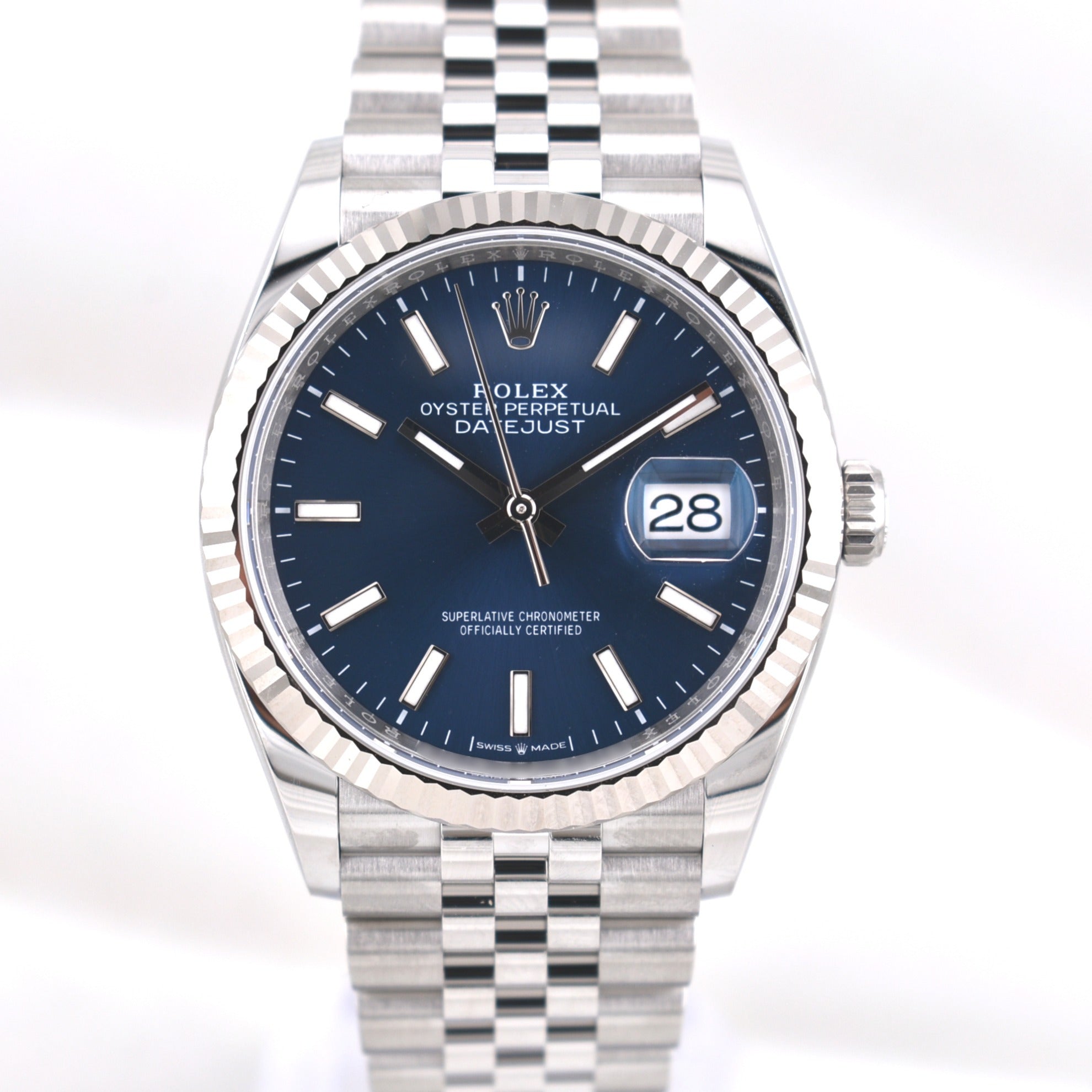 Rolex Datejust 36 Blue Index Dial Jubilee Band 126234 2026