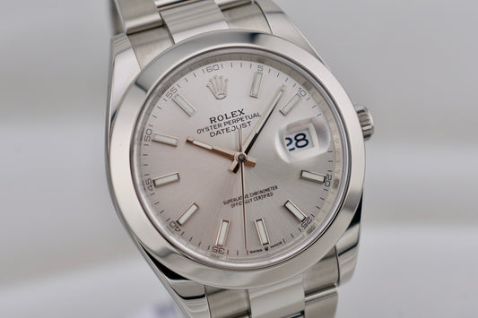 Rolex Datejust 41 Silver Index Dial 126300 2024