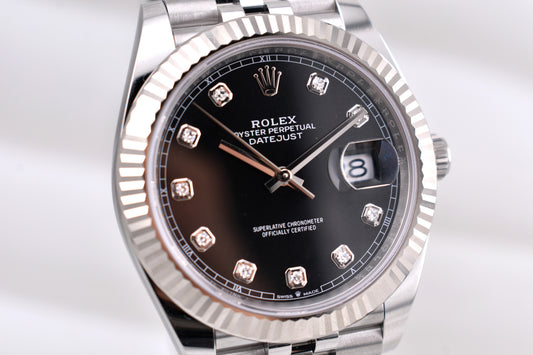 Rolex Datejust 41 Black Diamond Dial 126334 2026