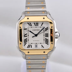 Cartier Santos De Cartier Large Two Tone Yellow Gold W2SA0009 2023