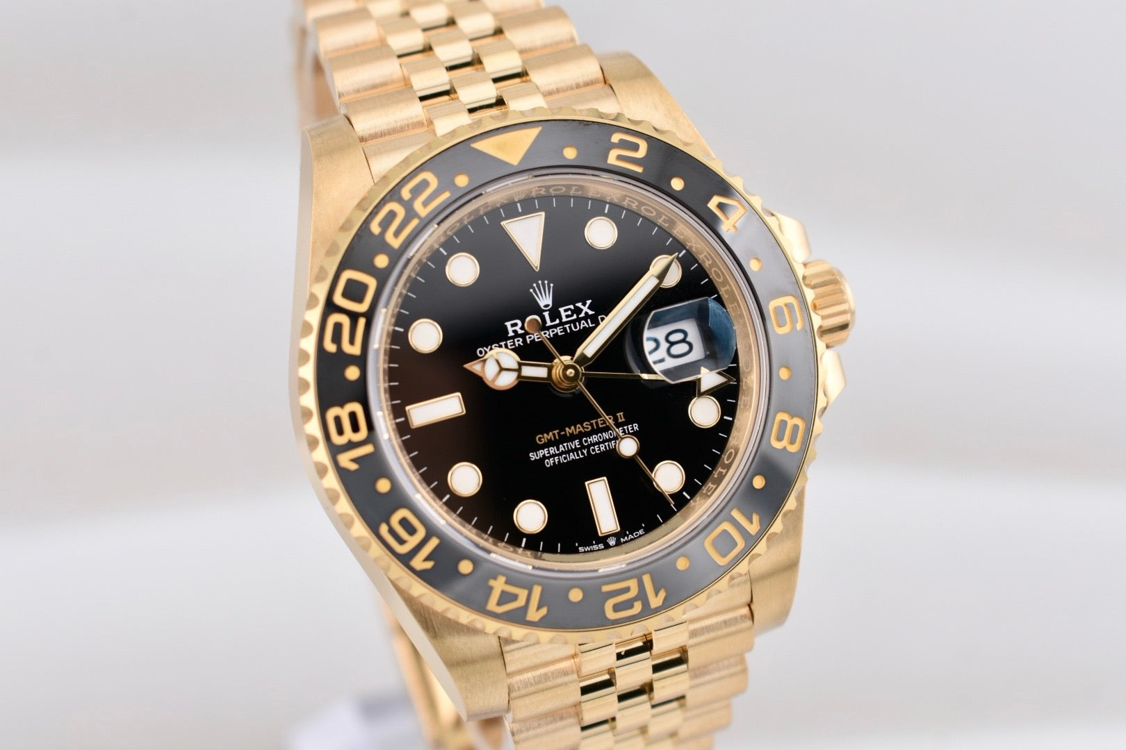 Rolex GMT Master II Yellow Gold Black Dial 126718GRNR 2024