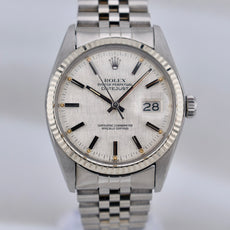 Rolex Datejust 36 Silver Linen Index Dial 16014 1978