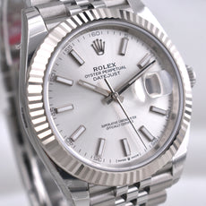 Rolex Datejust 41 Silver Index Dial 126334 2026