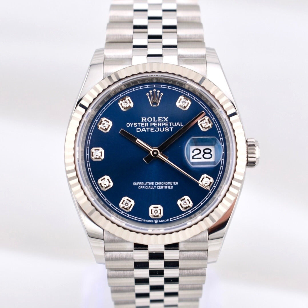 Rolex Datejust 36 Blue Diamond Dial 126234 2025
