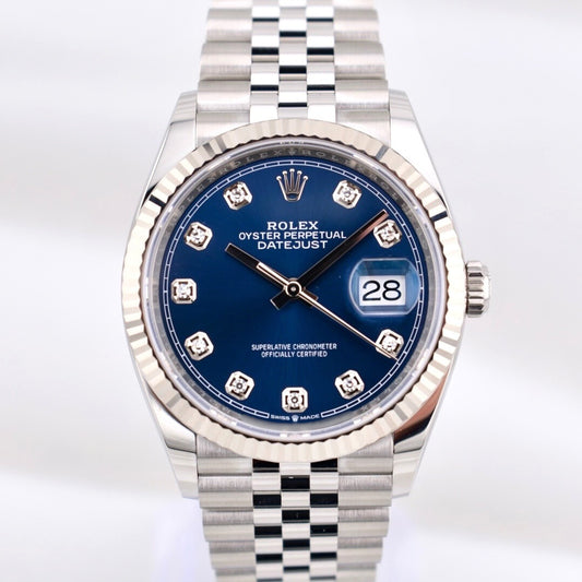 Rolex Datejust 36 Blue Diamond Dial 126234 2025