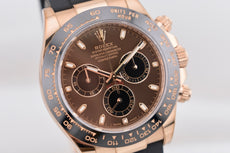 Rolex Cosmograph Daytona Chocolate Dial Everose Gold Oysterflex 116515LN 2022