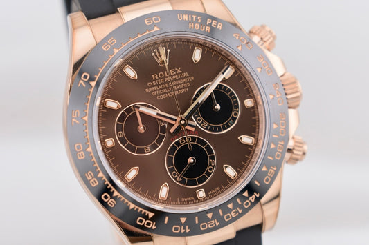 Rolex Cosmograph Daytona Chocolate Dial Everose Gold Oysterflex 116515LN 2022
