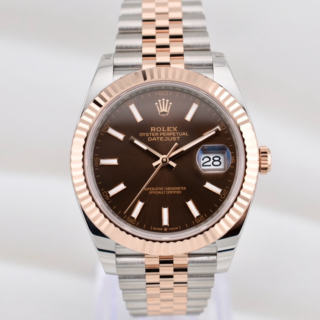 Rolex Datejust 41 Two Tone Everose Gold Chocolate Dial 126331 2025