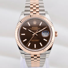 Rolex Datejust 41 Two Tone Everose Gold Chocolate Dial 126331 2025