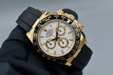 Rolex Cosmograph Daytona Yellow Gold Ivory Dial Oysterflex 116518LN 2023