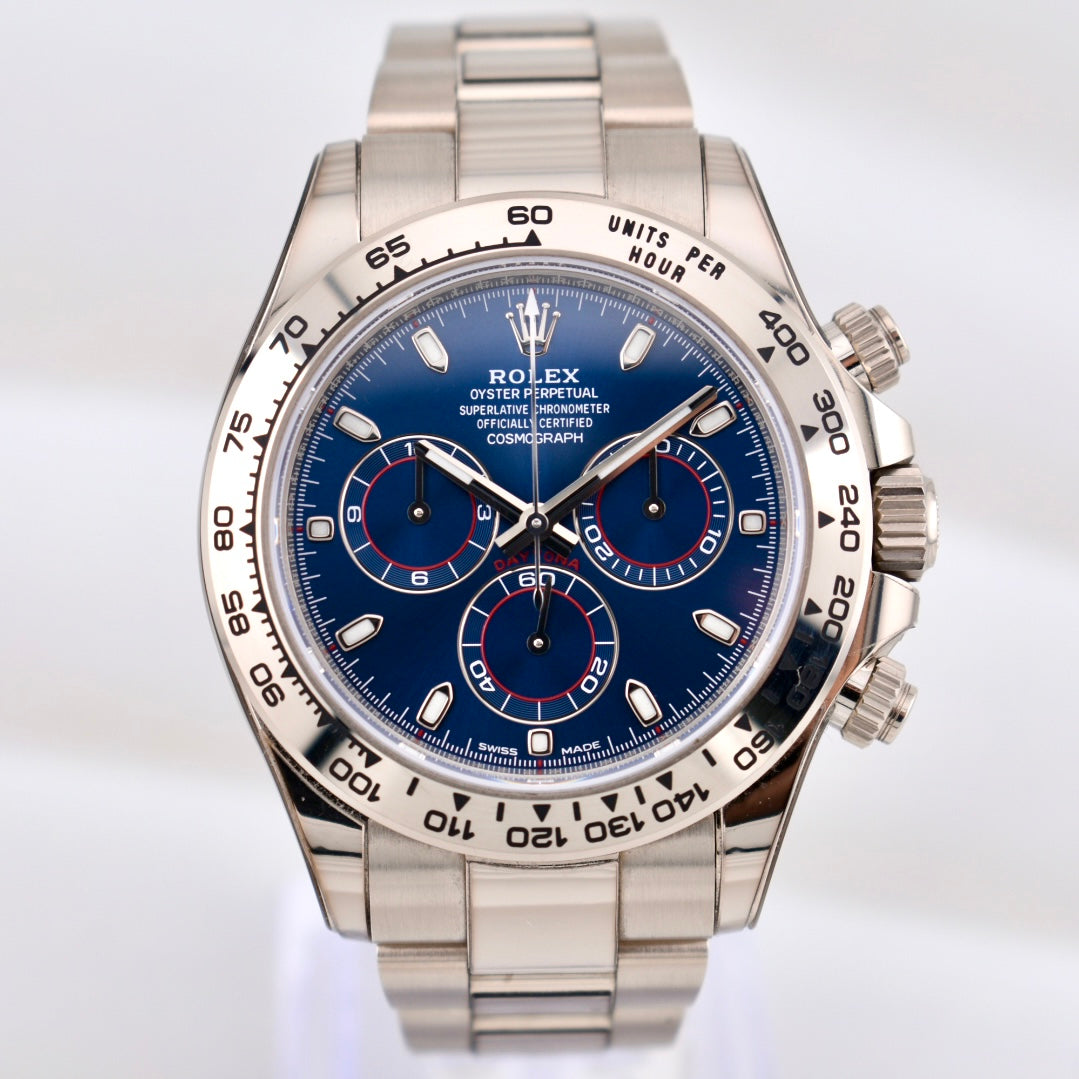 Rolex Cosmograph Daytona White Gold Blue Dial 'John Mayer' 116509 2021