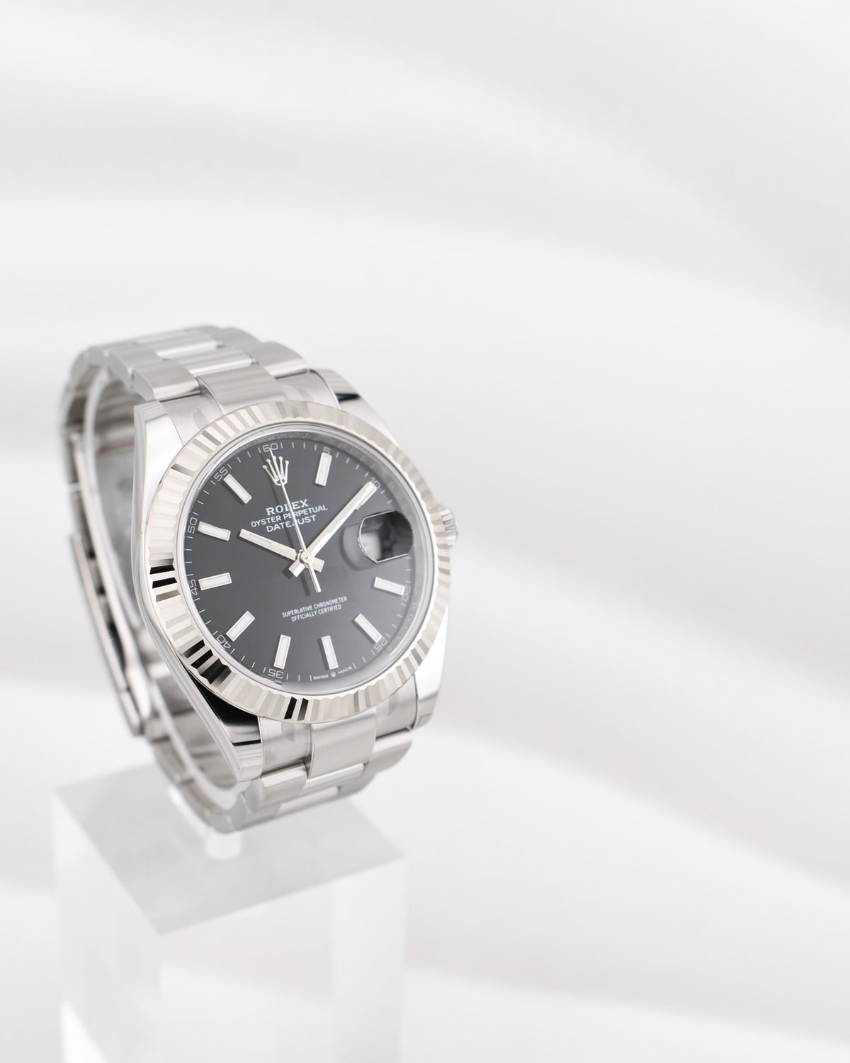 Rolex Datejust 41 Black Index Dial Oyster Band 126334 2026