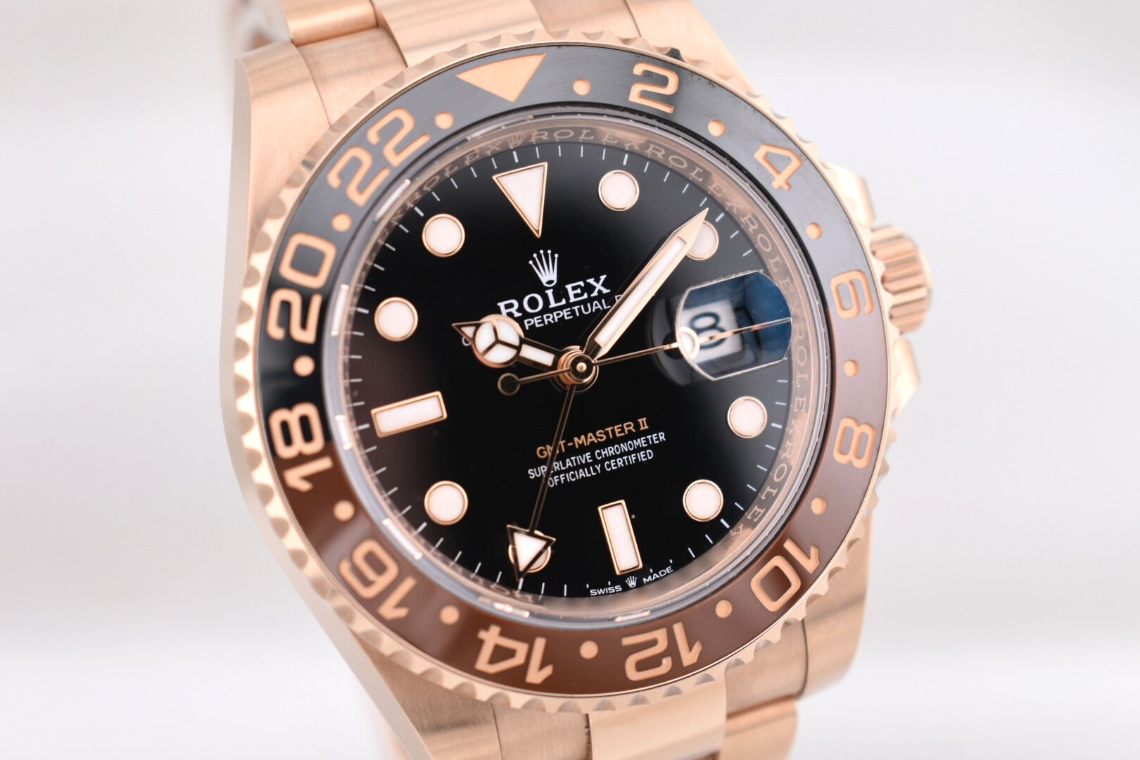 Rolex GMT Master II Rootbeer Rose Gold 126715CHNR 2023