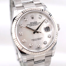 Rolex Datejust 36 Mother of Pearl Diamond Dial Oyster Band 126234 2025