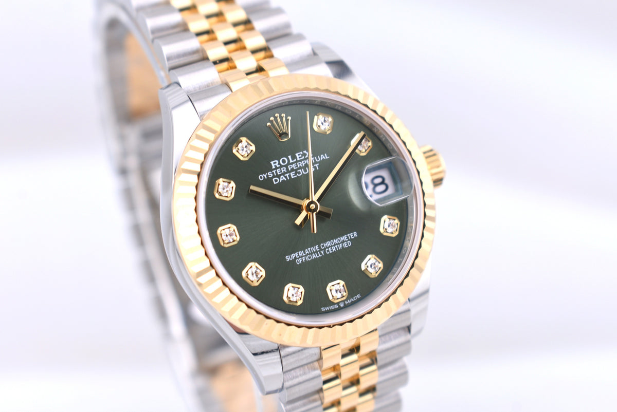 Rolex Datejust 31 Two Tone Olive Diamond Dial 278273 2026