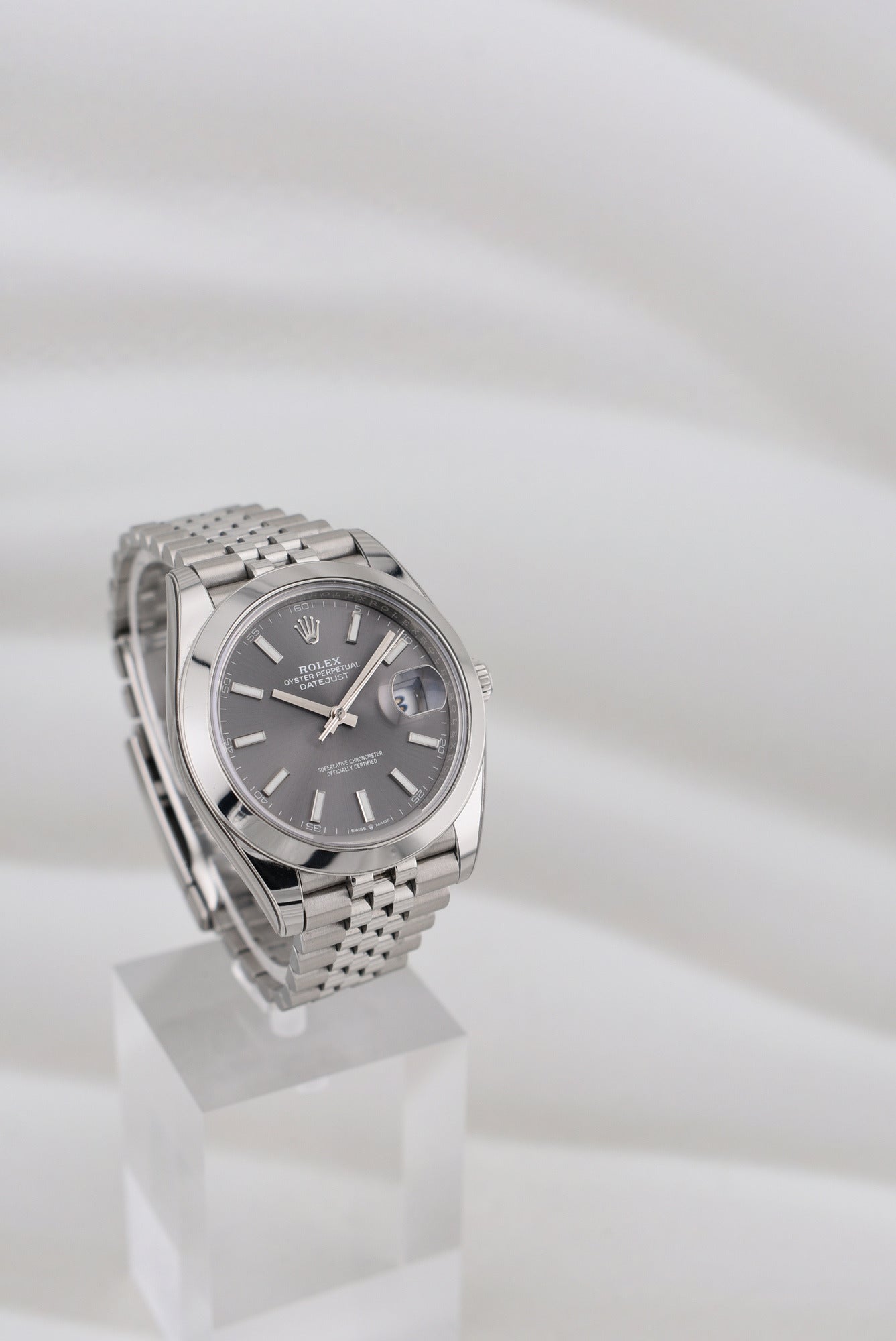 Rolex Datejust 41 Rhodium Index Dial Jubilee Band 126300 2021